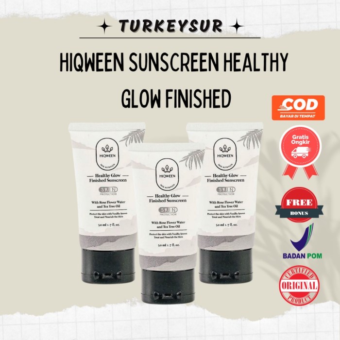 Cek Ingredients Hiqween Healthy Glow Finished Sunscreen