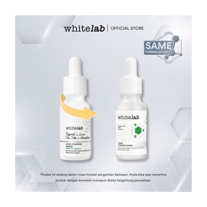 Cek Ingredients Whitelab Acne Calming Serum New Formula