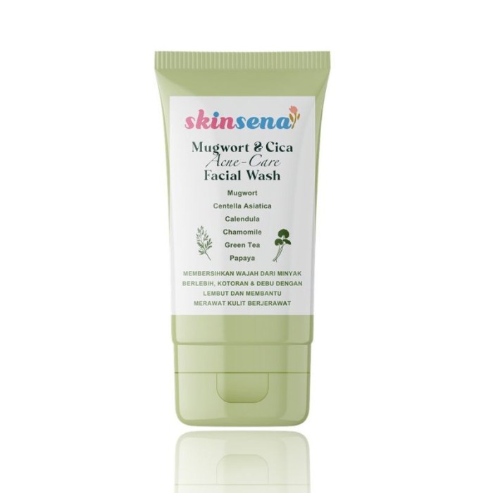 Cek Ingredients Skinsena Mugwort & Cica Acne-Care Facial Wash