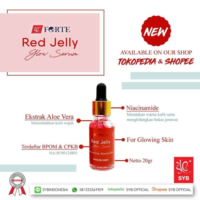 Cek Ingredients SYB Forte Red Jelly Glow Serum