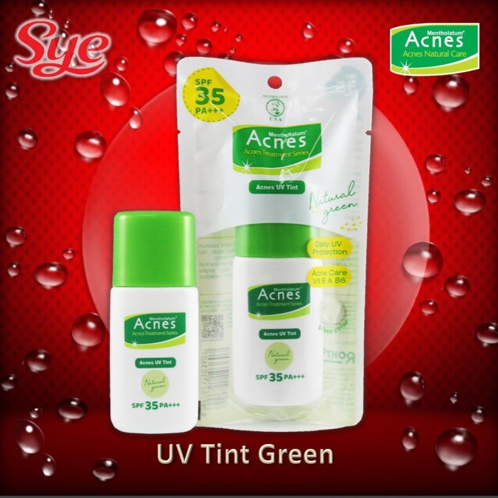 Cek Ingredients Acnes UV Tint Natural Green SPF 35 PA+++