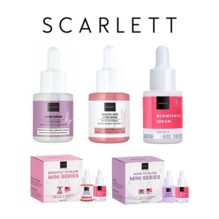 Penjelasan Ingredients Scarlett Whitening Acne Serum terbaru