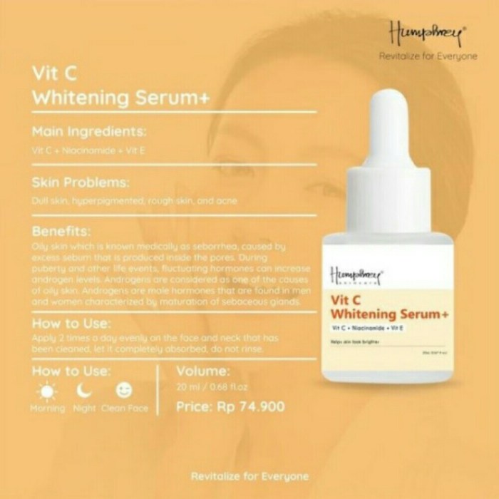 Cek Ingredients Humphrey Vitamin C Whitening serum