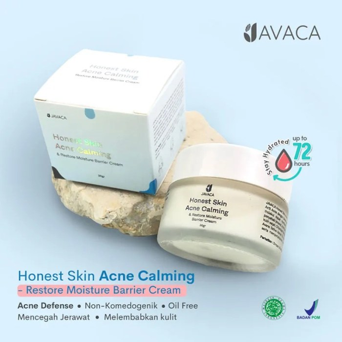 Cek Ingredients Javaca Honest Skin Acne Calming Restore Moisture Barrier Cream