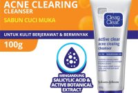 Cek Ingredients Clean & Clear Acne clearing Cleanser