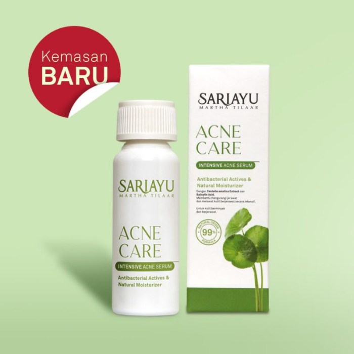 Cek Ingredients Sariayu Intensive Acne Serum terbaru