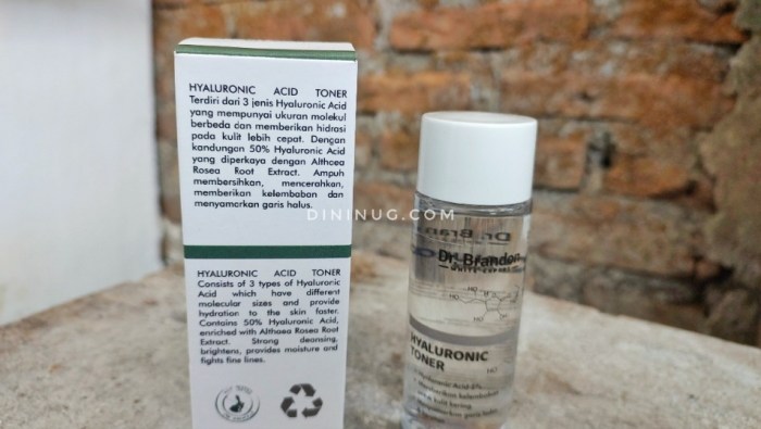 Cek Ingredients Dr. Brandon Hyaluronic Serum