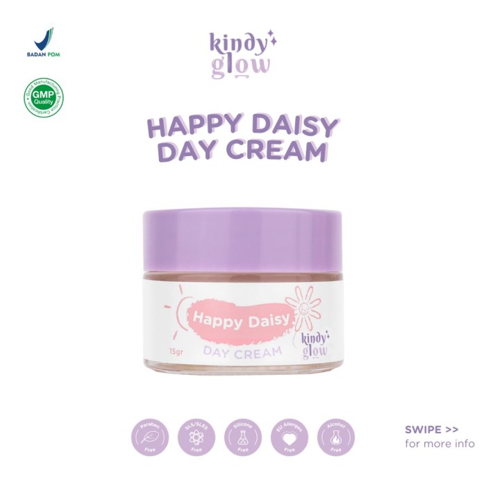 Cek Ingredients Kindy Glow Happy Daisy Day Cream terbaru