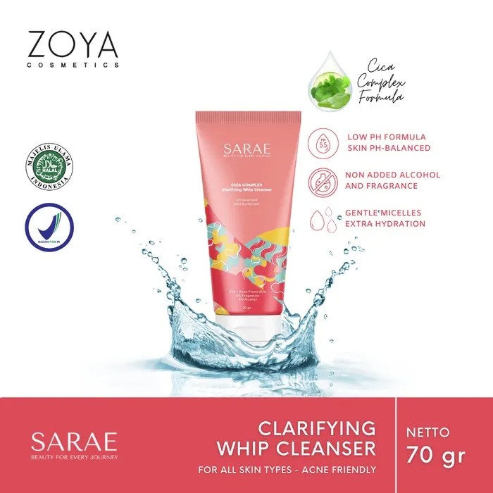Cek Ingredients Zoya SARAE CICA COMPLEX Clarifying Whip