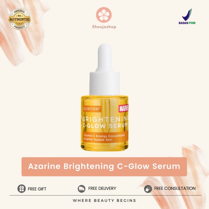 Cek Ingredients Azarine (MARVEL) Brightening C Glow Serum