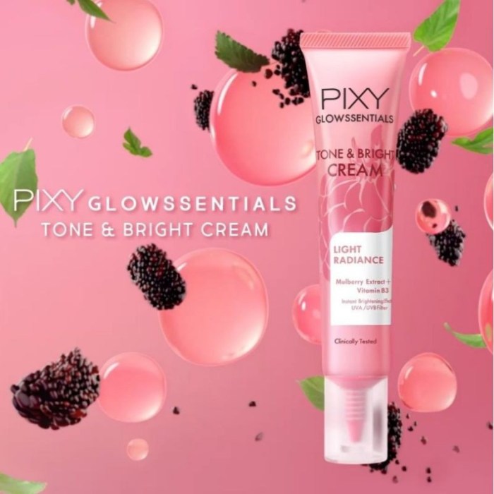 Cek Ingredients Pixy Glowssential Tone & Bright Cream (Tone Up Cream) terbaru