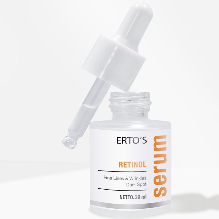 Cek Ingredients Ertos Retinol serum terbaru