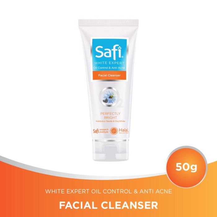 Penjelasan Ingredients Safi White Natural Oil Control & Anti Acne Cleanser terbaru