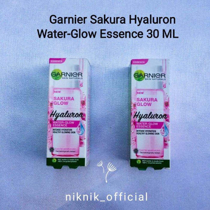 Cek Ingredients Garnier Sakura Glow Hyaluron Water-Glow Essence terbaru