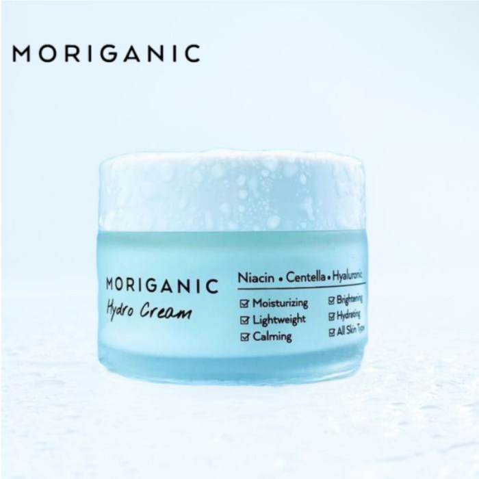 Cek Ingredients Moriganic Hydro Cream terbaru