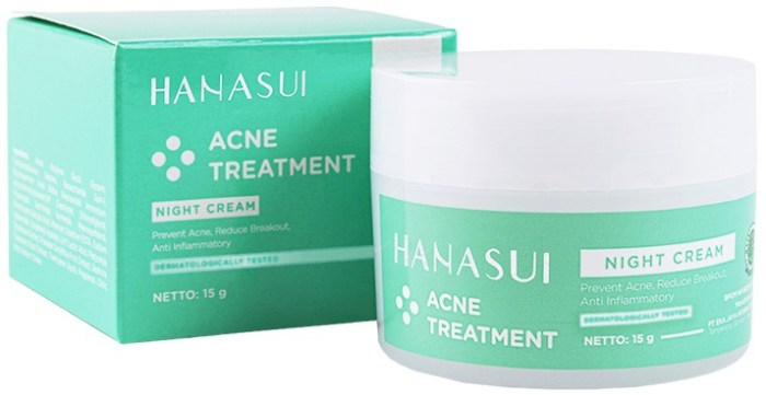 Cek Ingredients Hanasui Acne Treatment Night Cream