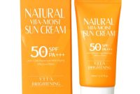 Cek Ingredients 3W Clinic Natural Vita Moist Suncream SPF 50+ PA+++ terbaru