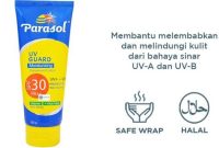 Cek Ingredients Parasol UV Guard Moisturizing Sunscreen Lotion SPF 30 PA++