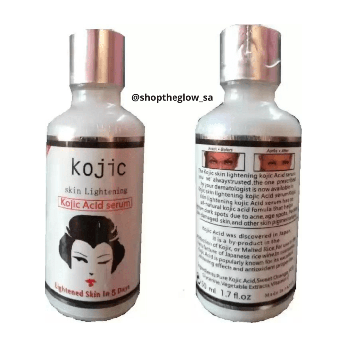 Cek Ingredients Kojie San Whitening Serum Kojic Acid + Glutathione
