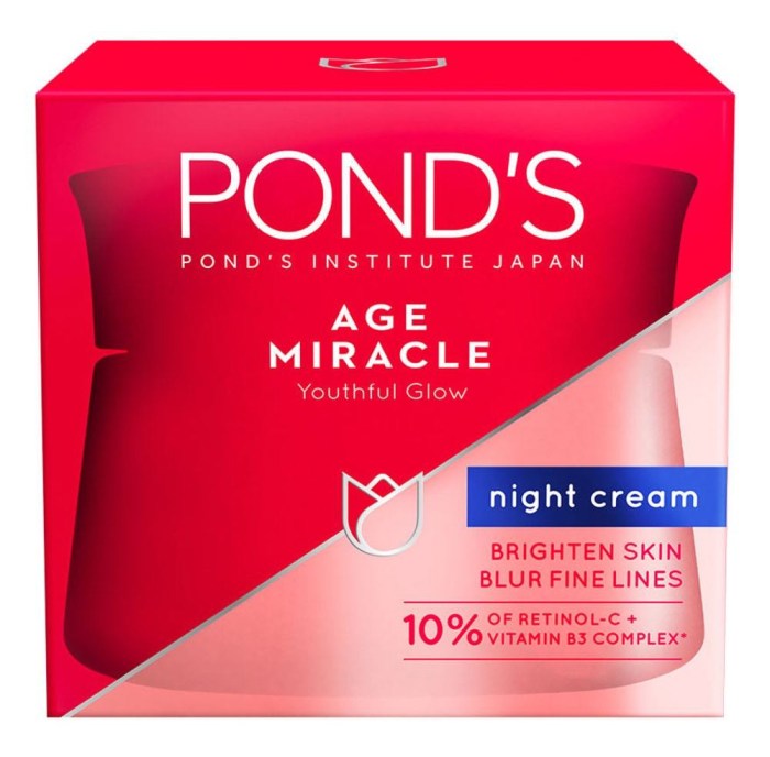 Cek Ingredients Pond's Age Miracle Youthful Glow Night Cream terbaru