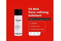 Cek Ingredients Re.set the Skin 2% BHA Pore Refining Exfolliant