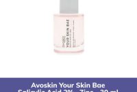 Cek Ingredients Avoskin Your Skin Bae Salicylic Acid + Zinc