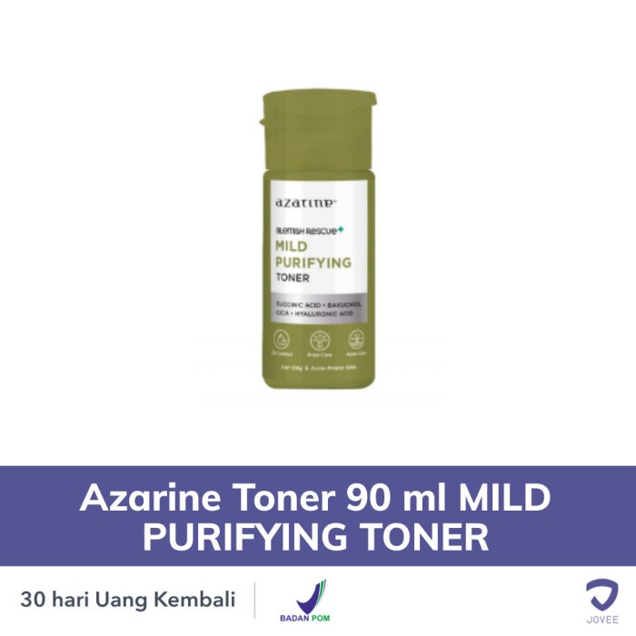 Cek Ingredients Azarine Blemish Rescue Mild Purifying Toner terbaru