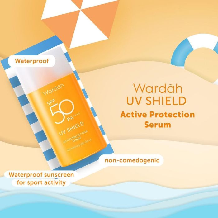 wardah spf protection serum suncreen