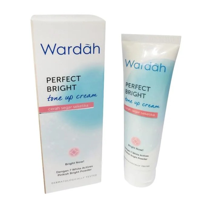 Cek Ingredients Wardah Perfect Bright Tone Up Cream