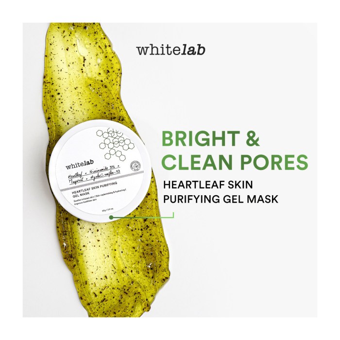 Cek Ingredients Whitelab Heartleaf Skin Purifying Gel Mask