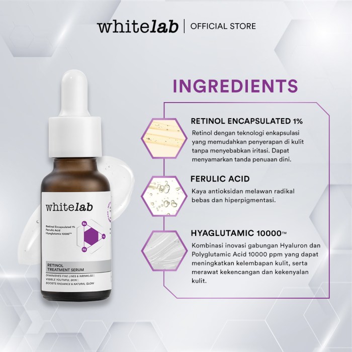 Cek Ingredients Whitelab Retinol Treatment Serum