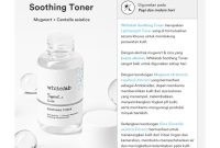 Cek Ingredients Whitelab Soothing Toner terbaru