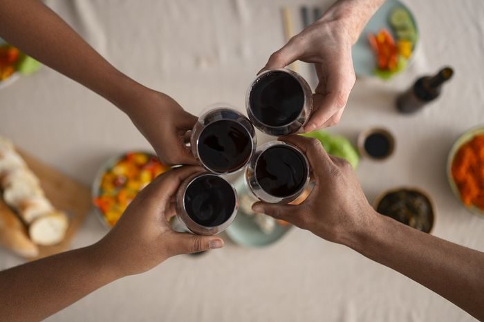 Wine and coffee