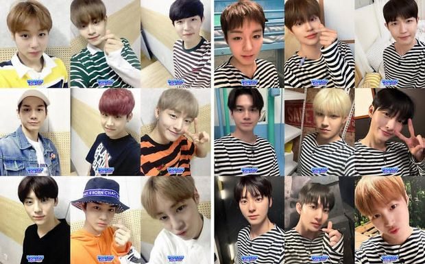 Potret WANNA ONE recreate foto debut/ Foto: instagram.com/mnetplus_official Potret WANNA ONE recreate foto debut.