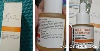 dr. Brandon Brightening & Firm Serum: Cek Ingredients Ampuh!