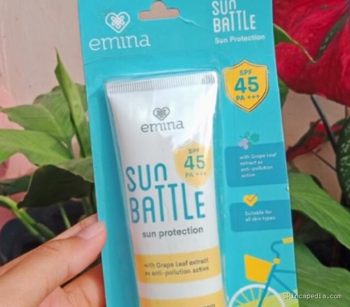 Emina Sun Battle SPF 45 PA+++: Cek Ingredients & Keunggulannya