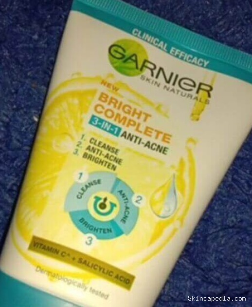 Garnier Bright Complete Anti Acne: Cek Ingredients Wajib Tahu