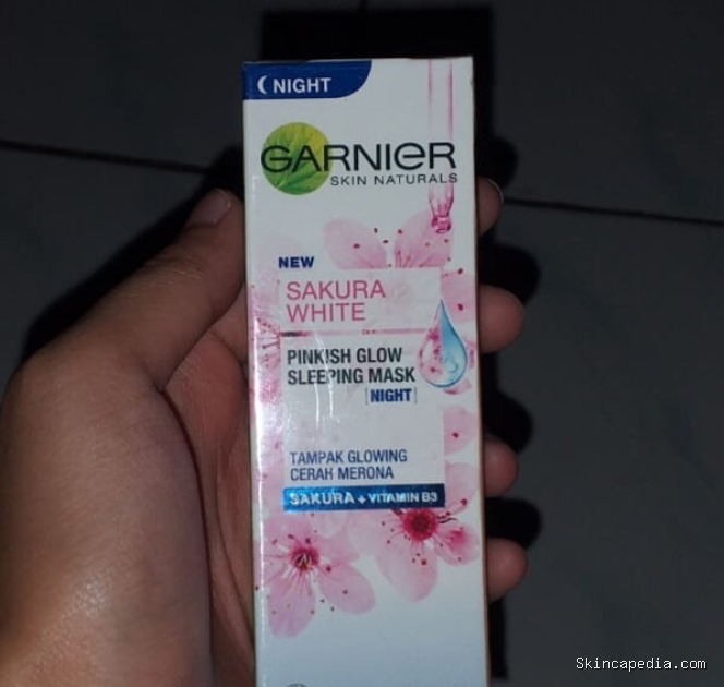 Garnier Sakura White: Cek Ingredients Sleeping Mask Pinkish Glow