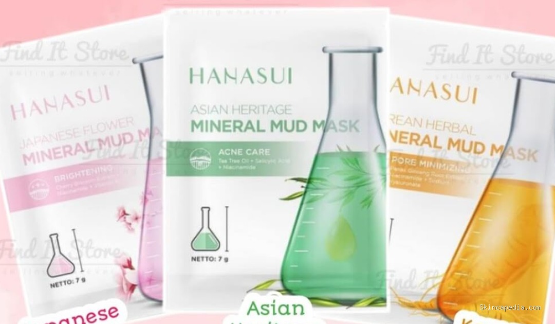 Hanasui Mineral Mud Mask: Cek Ingredients Pink, Orange, Hijau