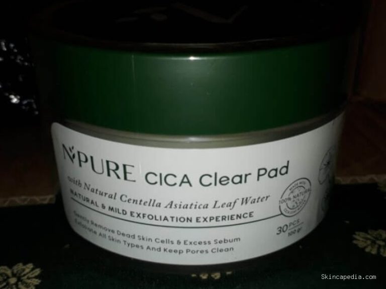 N'Pure Cica Clear Pads: Cek Ingredients Wajib Tahu
