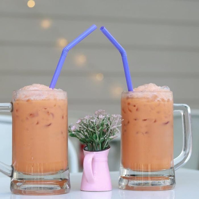 Ilustrasi oolong milk tea