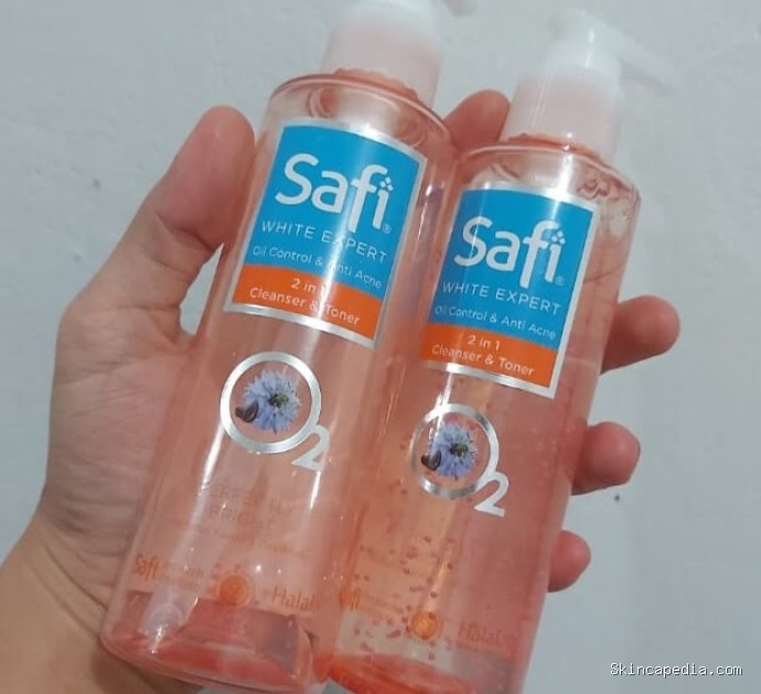 Safi White Expert Oil Control Anti Acne: Ingredients 2in1 Cleanser Toner