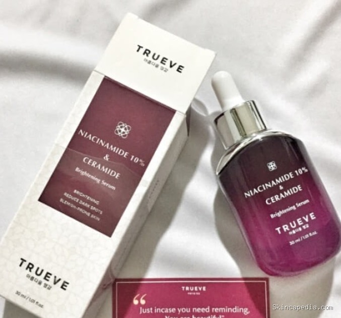 Trueve Niacinamide Ceramide: Cek Ingredients Serum Mencerahkan