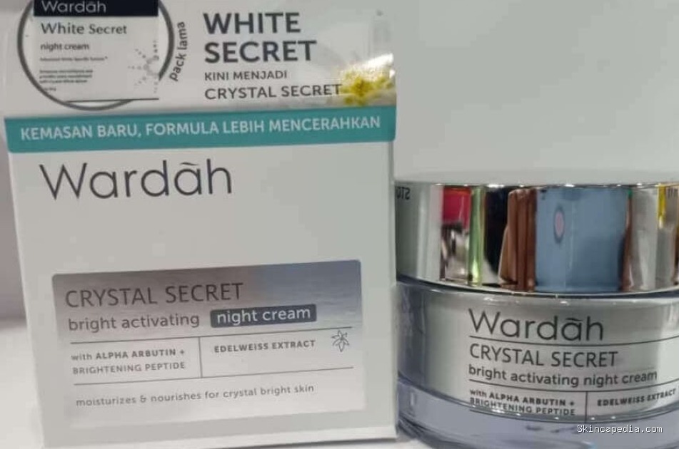 Wardah Crystal Secret Night Cream: Cek Ingredients Wajib Tahu!
