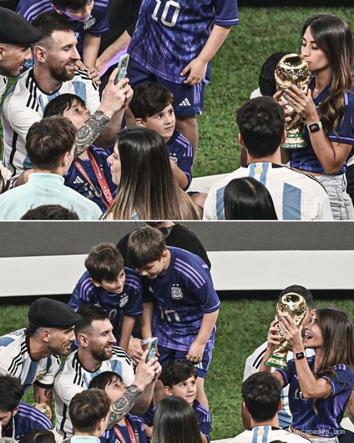 Potret Bucinnya Lionel Messi ke Istri Antonela