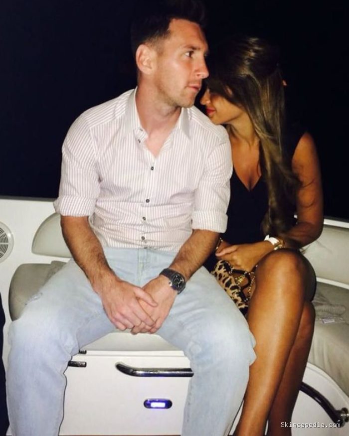 Potret bucin Lionel Messi ke sang istri, Antonela Roccuzzo