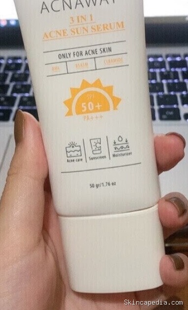 ACNAWAY 3 in 1 Acne Sun Serum SPF 50+ PA+++: Review & Manfaatnya
