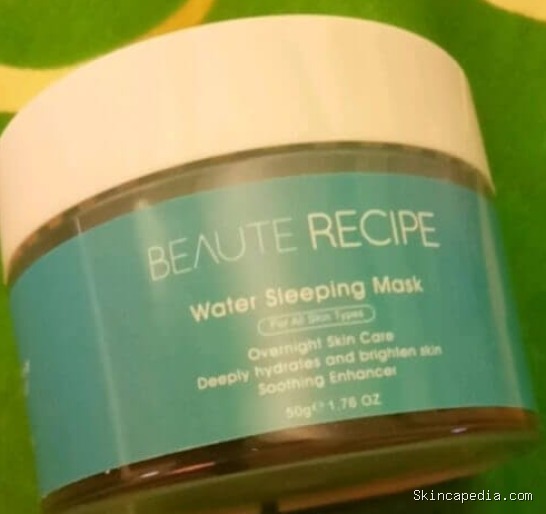 Beaute Recipe Water Sleeping Mask: Cek Ingredients Rahasianya!