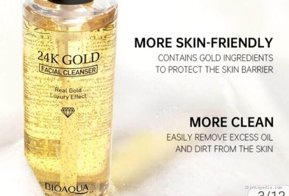 BIOAQUA 24K Gold Facial Cleanser: Cek Ingredients & Manfaatnya