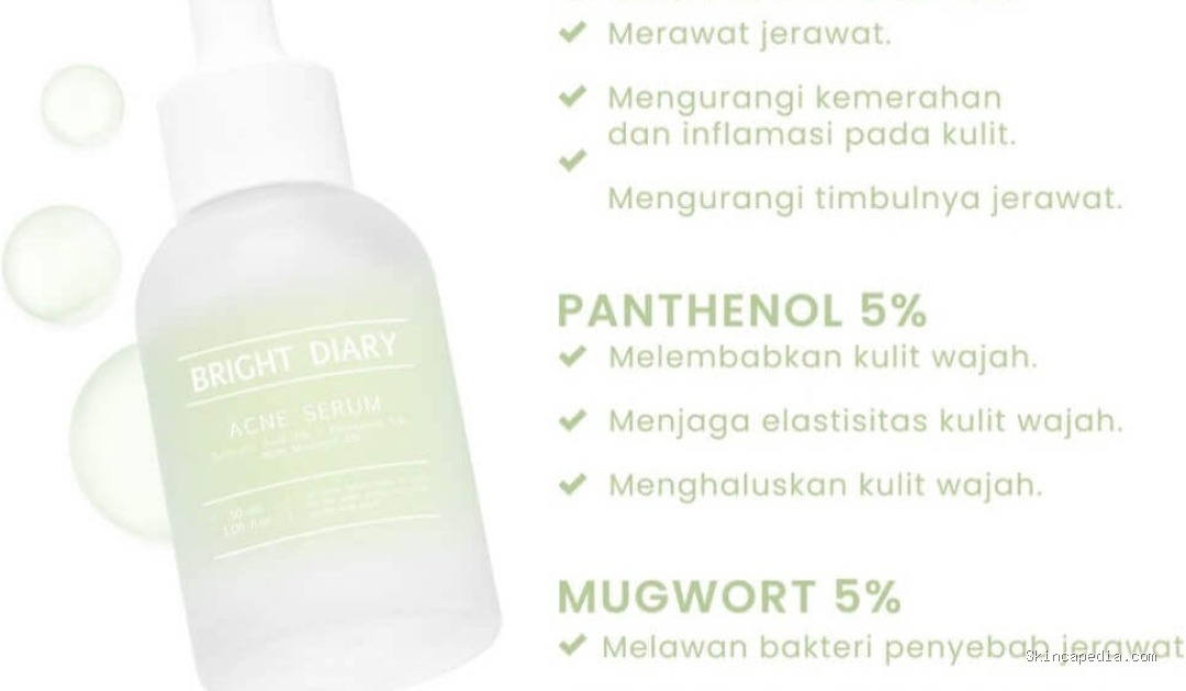 Bright Diary Acne Serum 2.0: 2% Salicylic Acid, 5% Panthenol, 5% Mugwort